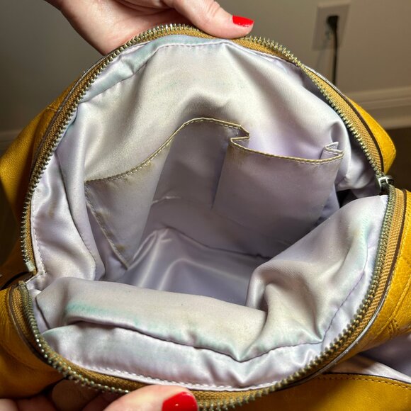 Coach Mustard Maggie Leather Purse - Picture 14 of 16